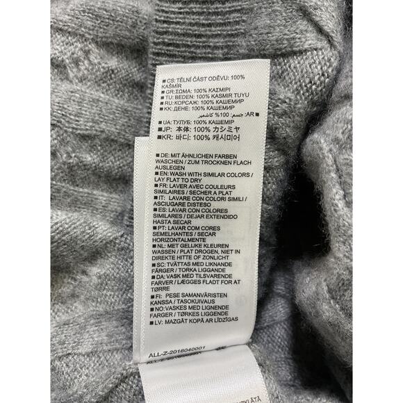 Jardin Des Orangers Grey Cashmere Cable-Knit Cashmere Sweater Vest Size XS - Picture 5 of 5